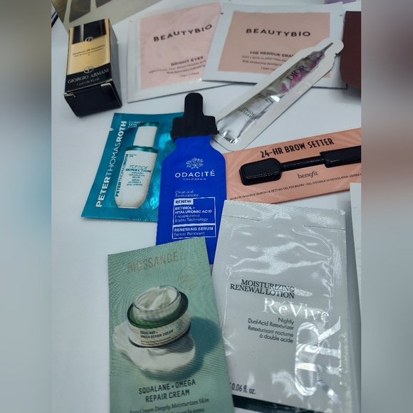 Luxury Beauty Skincare & Makeup Sample Bundle Dior Tatcha Dr Dennis Gross Armani - Picture 3 of 9